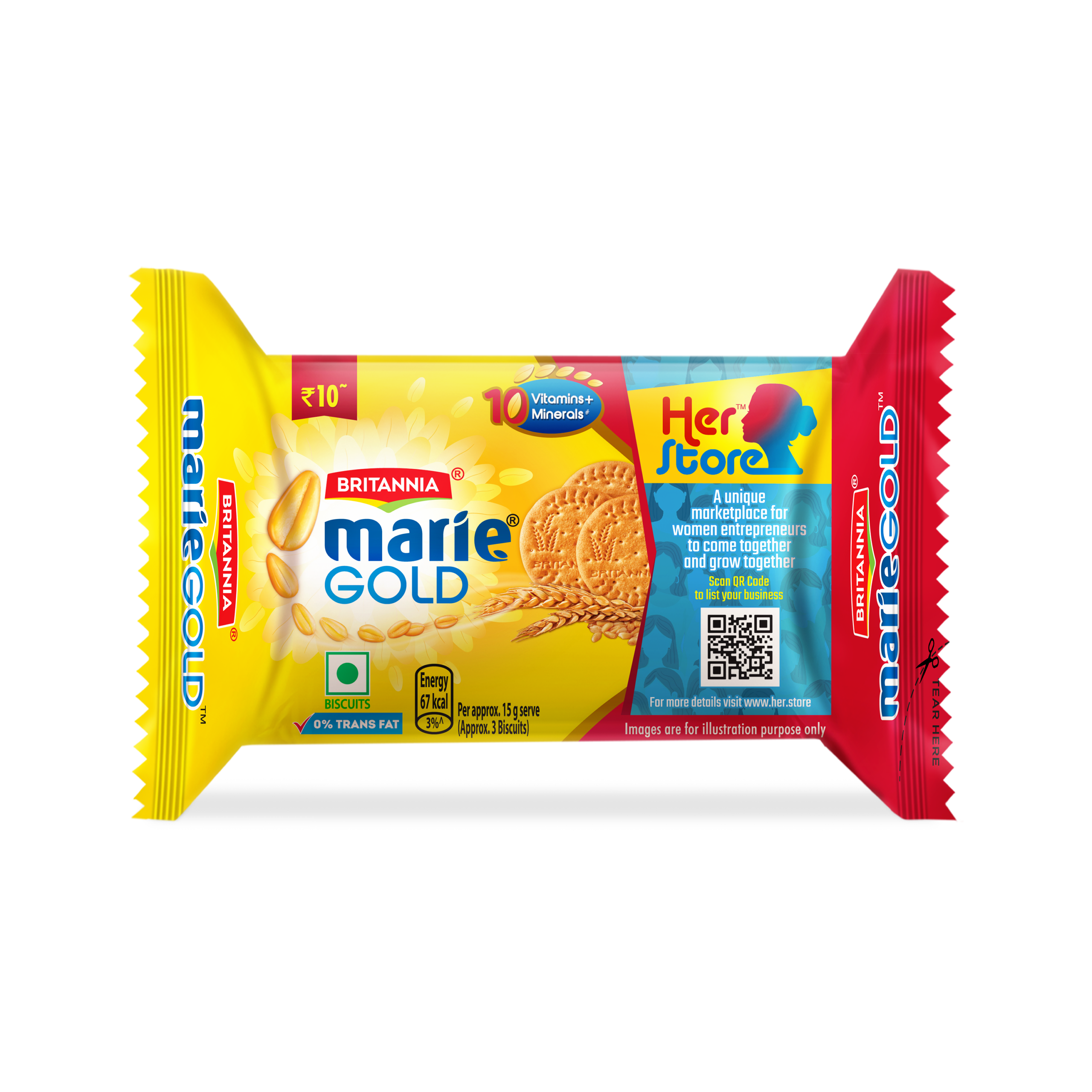 402962-1 Britannia marie gold (10 rupees) - Image 1