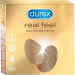 Durex Real Feel Condoms for Men - 3 Count | Latex Free